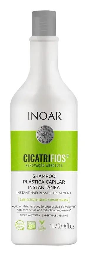 Inoar Cicatrifios Shampoo RejuComplex3 Deep Repair Frizz Control 33.8 fl oz