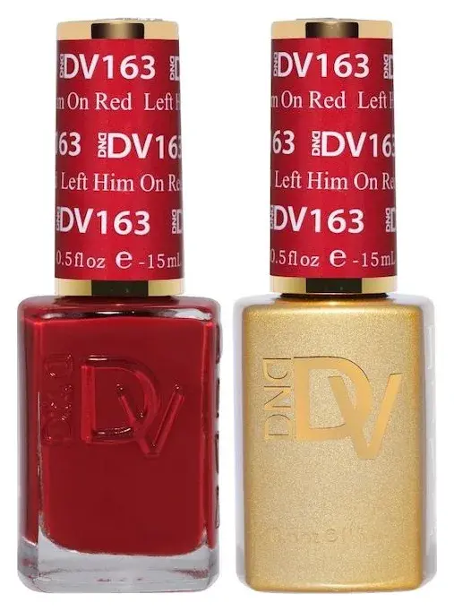 DND DIVA Gel & Lacquer Duo Left Him On Red #163
