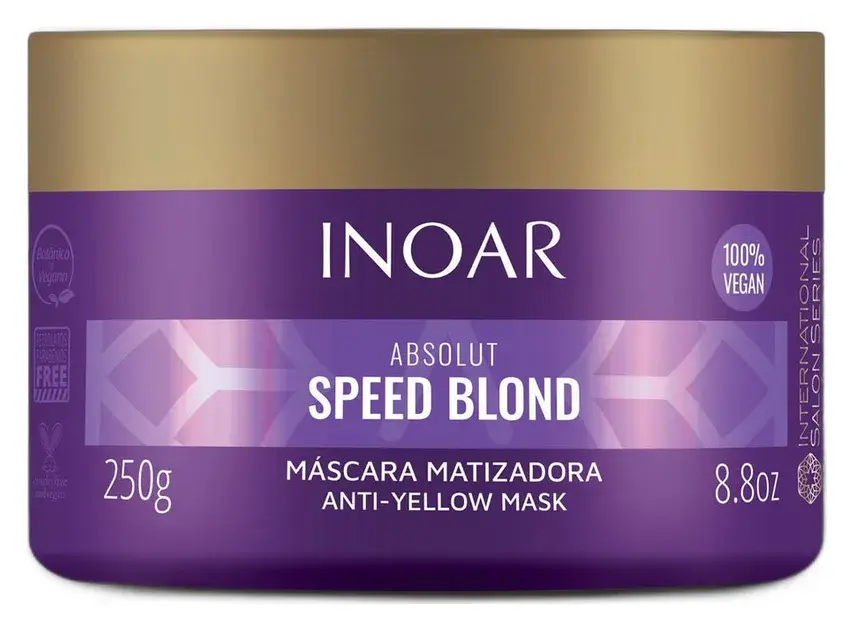 Inoar Absolut Speed Blond Mask Purple Hair Treatment 250g