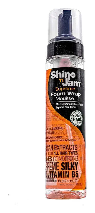 AmPro Shine-n-Jam Supreme Hold Foam Wrap Mousse 8 oz