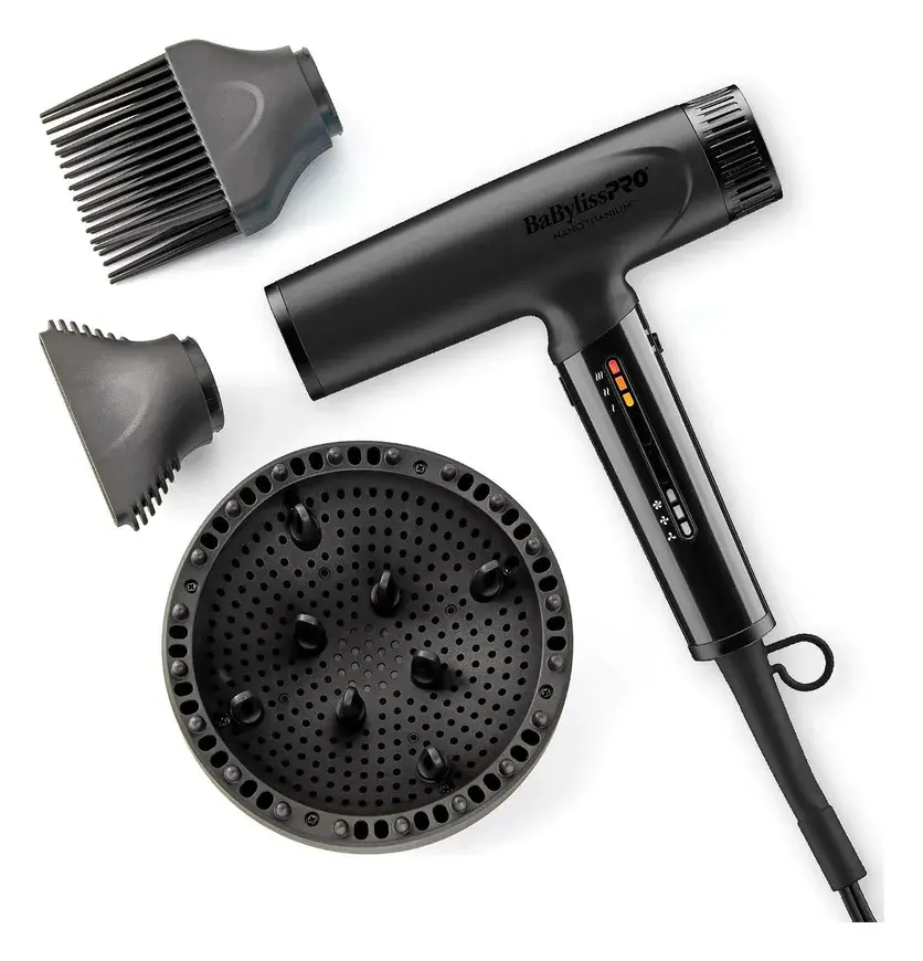 BaBylissPRO Nano Titanium Nano Light Ionic Hair Dryer 1400W
