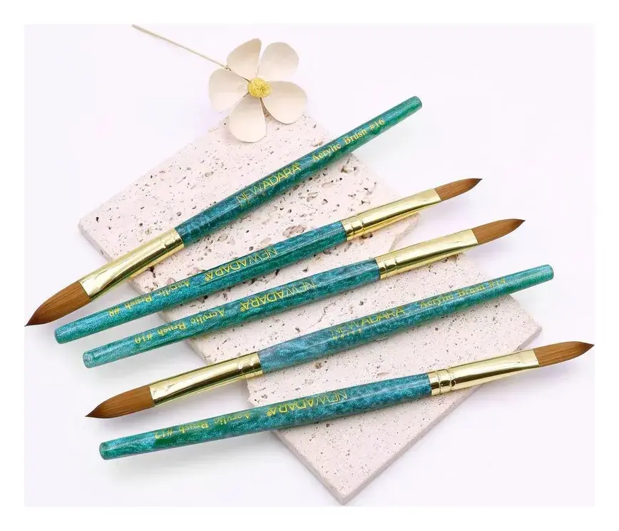 New Adara Emerald Nylon Acrylic Brush