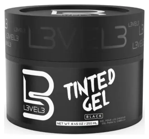 L3VEL3 Tinted Hair Gel Black Color