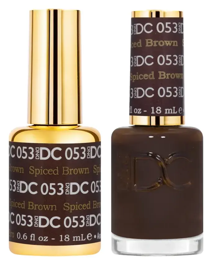 DND DC Gel & Lacquer Duo Spiced Brown #053
