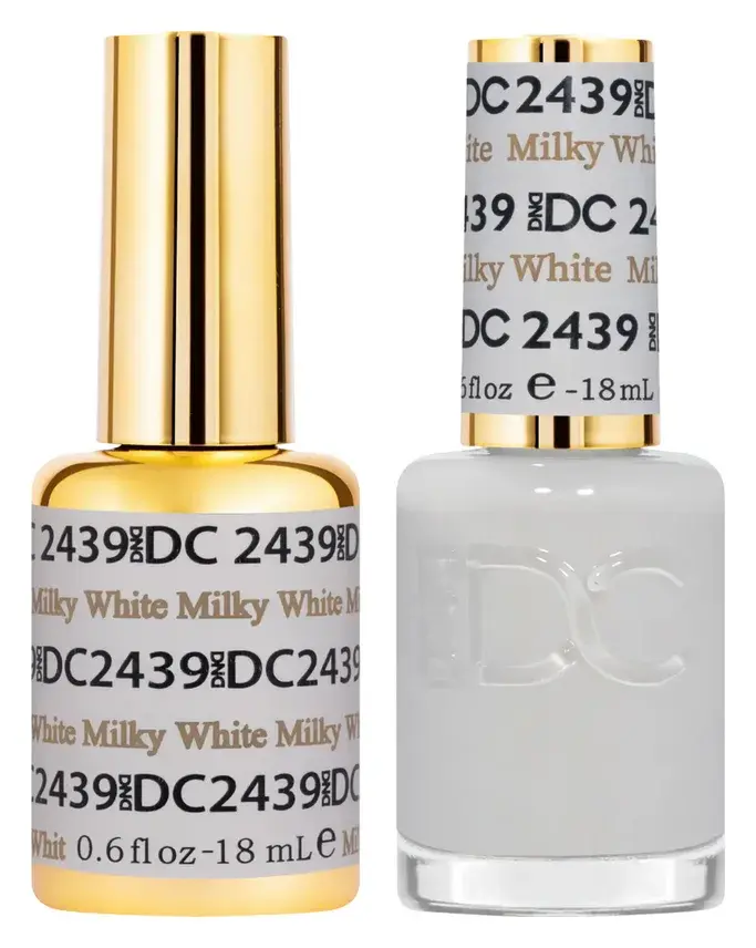 DND DC Gel & Lacquer Duo Milky White #2439