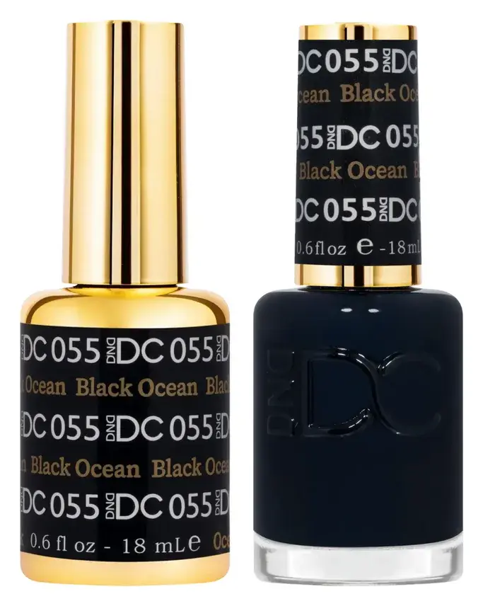 DND DC Gel & Lacquer Duo Black Ocean #055
