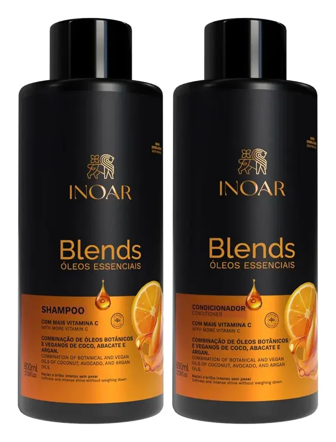 Inoar Blends Shampoo And Conditioner Kit With Vitamin C And Oils