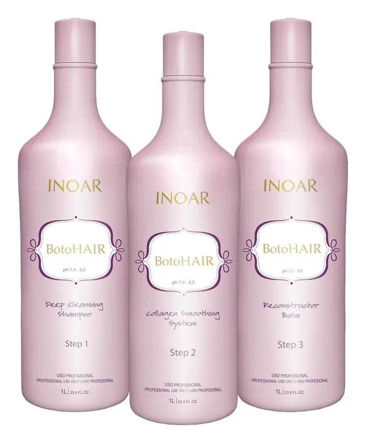 Inoar BotoHair Collagen Smoothing System 3-Piece Set 33.8 fl oz