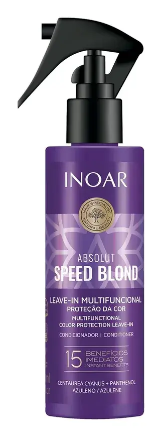 INOAR Absolut Speed Blond Leave-In Treatment Hair Repair 6.7 oz