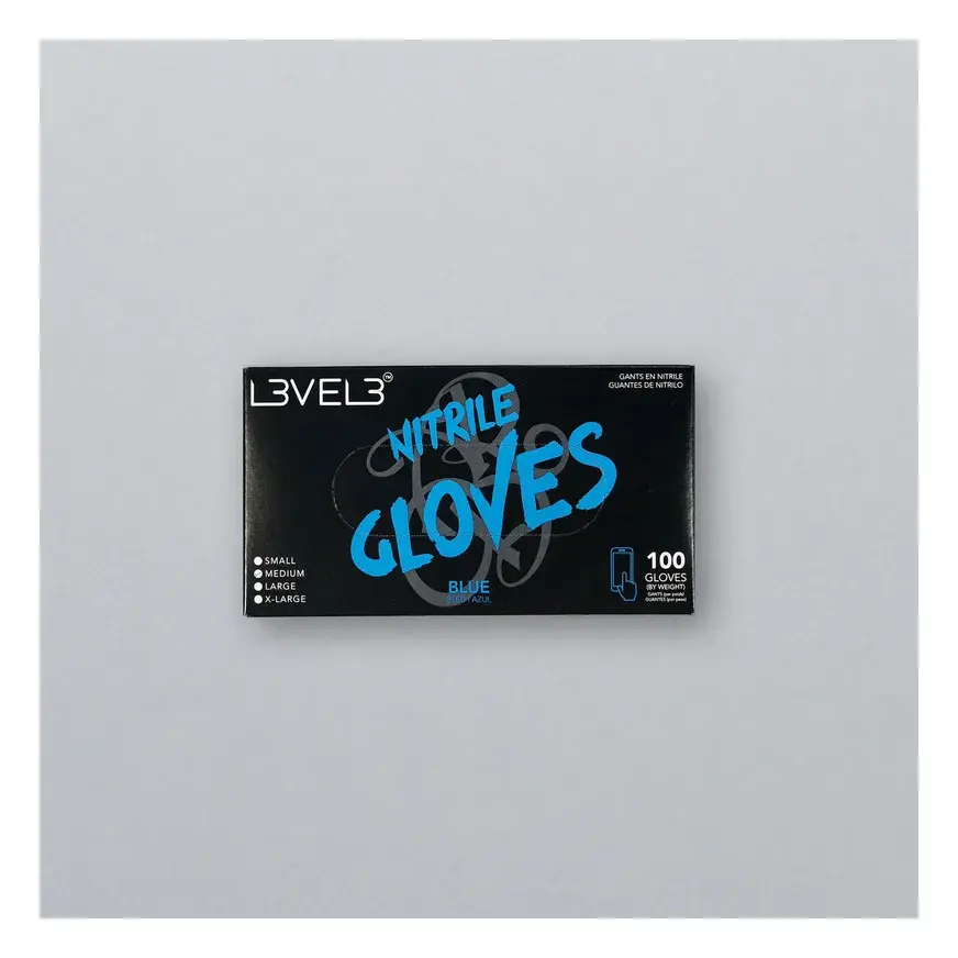 L3VEL3 Professional Nitrile Gloves Latex-Free Powder-Free 100 Pack