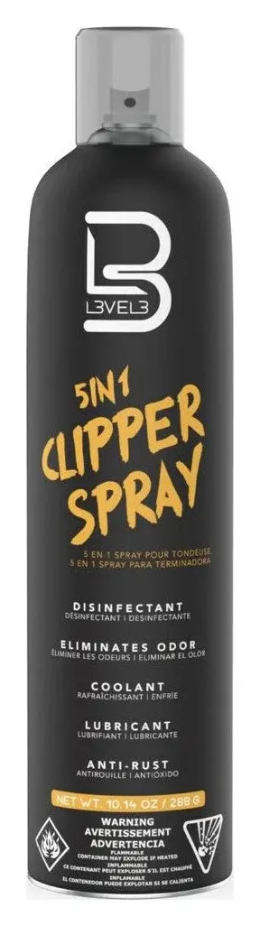 Level3 5-in-1 Clipper Spray Disinfectant Lubricant Cleaner 10.14 oz