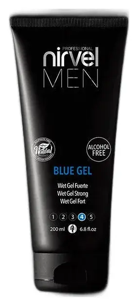 Nirvel Professional Blue Gel Strong Hold Wet Effect Hair Gel