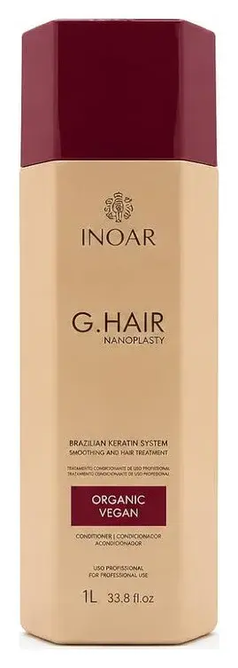 Inoar G.Hair Nanoplasty Brazilian Keratin Smoothing Treatment 33.8 fl oz