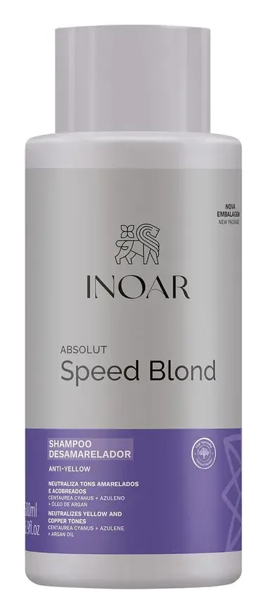 Inoar Absolut Speed Blond Shampoo Argan Oil 16.9 fl oz