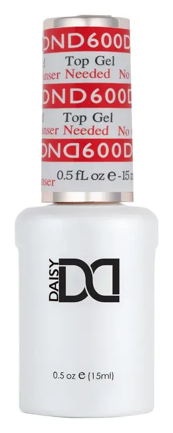 DND Gel Top Coat No-Cleanse #600 0.5 oz