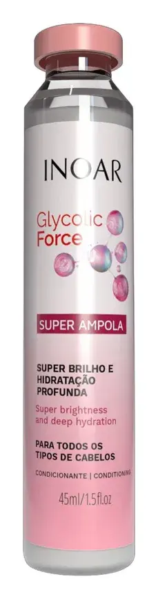 Inoar Glycolic Force Hair Ampoule Hydrating Treatment 45ml