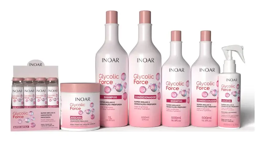 Inoar Glycolic Force Hair Care Collection