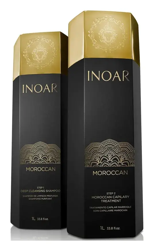 Inoar Moroccan Keratin Smoothing Treatment Set 33.8 fl oz