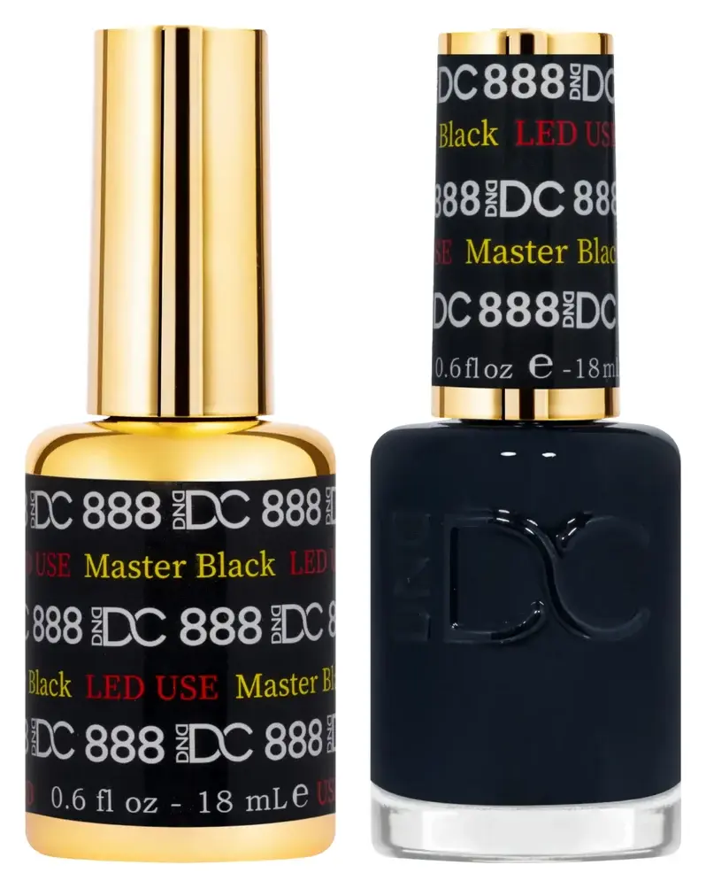 DND DC Gel & Lacquer Duo Master Black #888