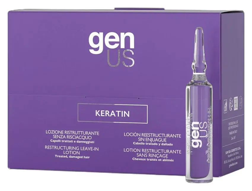 Genus Keratin Lotion Vials Hair Restructuring Treatment 10ml