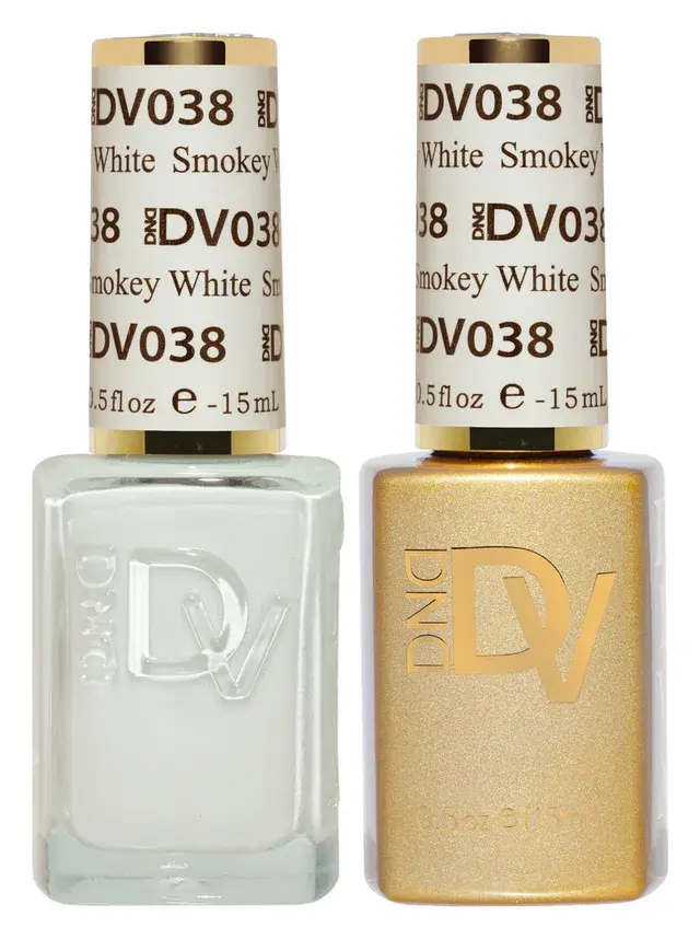 DND DIVA Gel & Lacquer Duo Smokey White #038