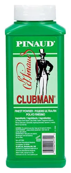 Clubman Finest Powder White Talc-Free Body Powder 9 OZ