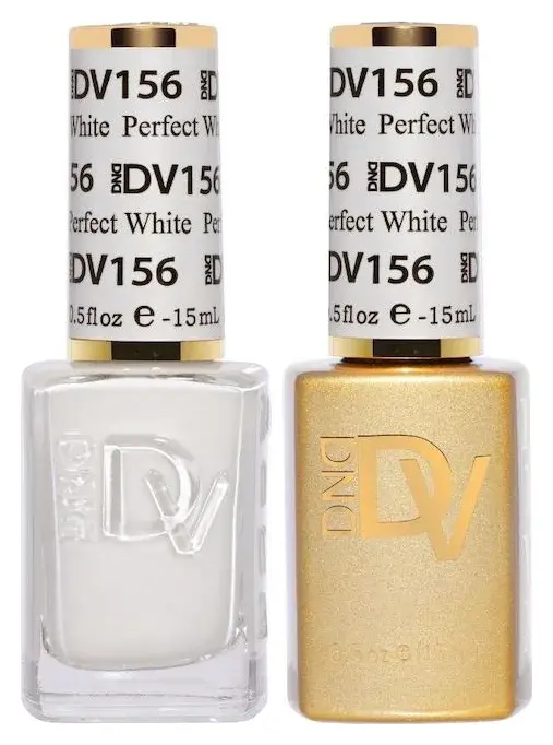 DND DIVA Gel & Lacquer Duo Perfect White #156