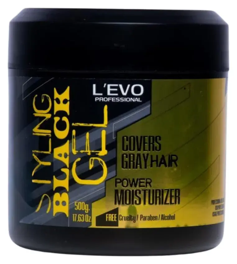 L’EVO PROFESSIONAL Black Styling Gel for Men 17.63 oz