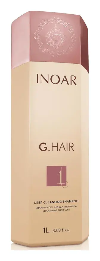 INOAR GHair Premium Shampoo Step 1 Deep Cleansing Keratin 33 fl oz