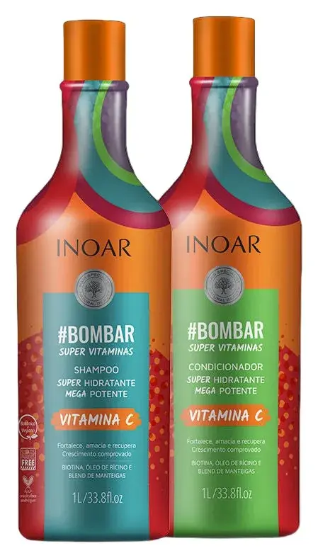 Inoar #Bombar Super Vitaminas Hair Strengthening Line 1000 ml