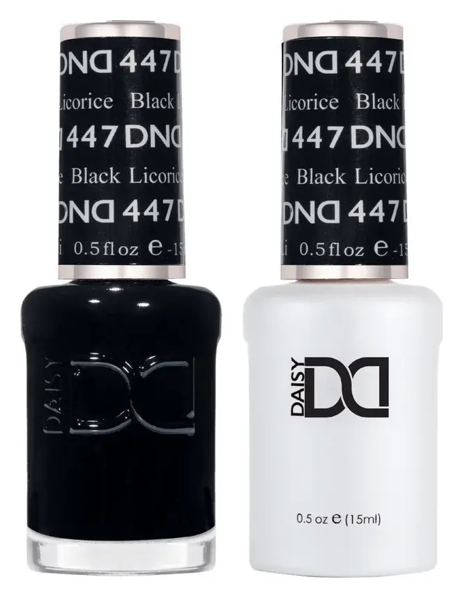 DND Gel & Lacquer Duo Black Licorice #447