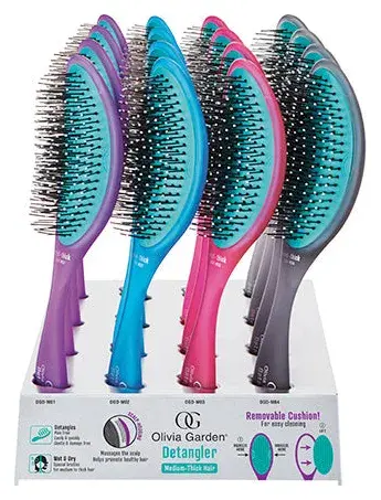 Olivia Garden OG Brush Detangler, Medium-Thick Hair
