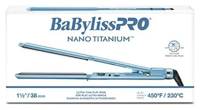BaBylissPRO Nano Titanium 1 1/2" Ultra-Thin Flat Iron BNT4073TUC