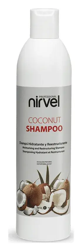 Nirvel Professional Coconut Shampoo Moisturizing Restructuring for Dry Hair 500 ml