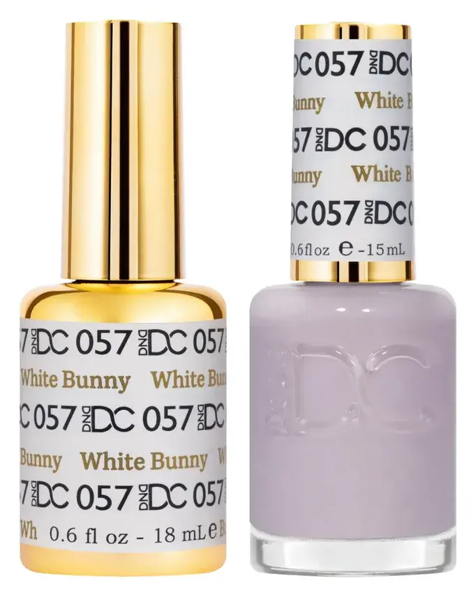DND DC Gel & Lacquer Duo White Bunny #057