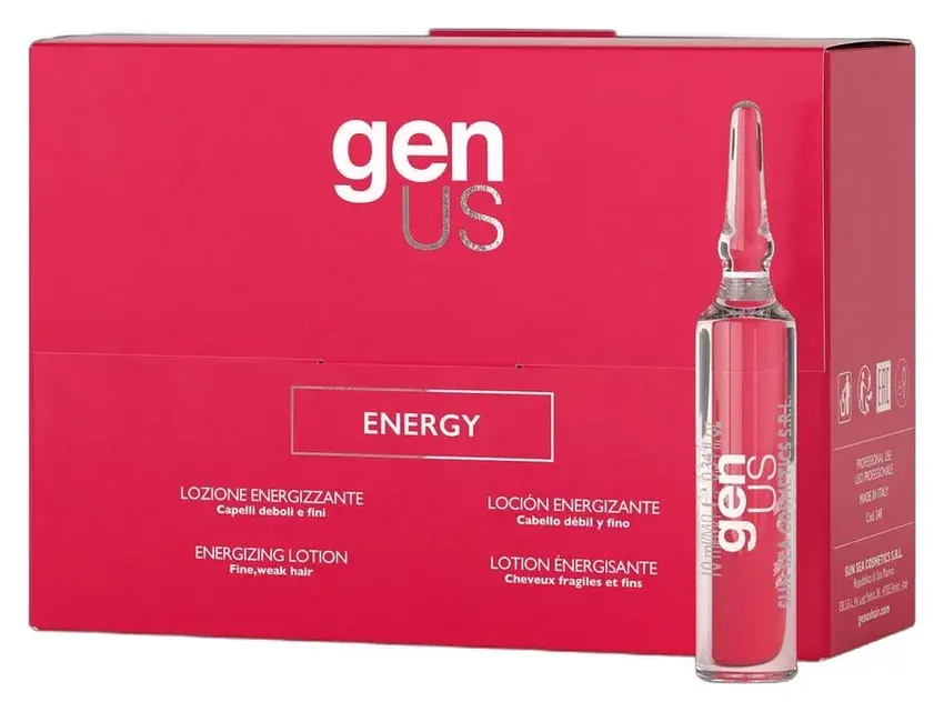 Genus Energy Lotion Vials Strengthening Hair Treatment 12 Pack